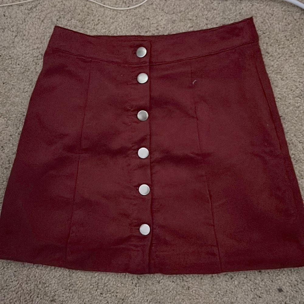 Burgundy skirt